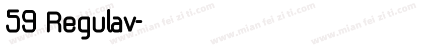 59 Regulav字体转换